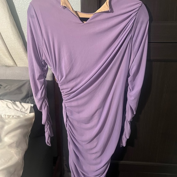 JLUXLABEL Lavender Ruched Dress - Picture 2 of 3
